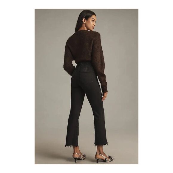 Good American Good Legs Mid-Rise Crop Bootcut Jeans - 29/8 - Picture 5 of 11